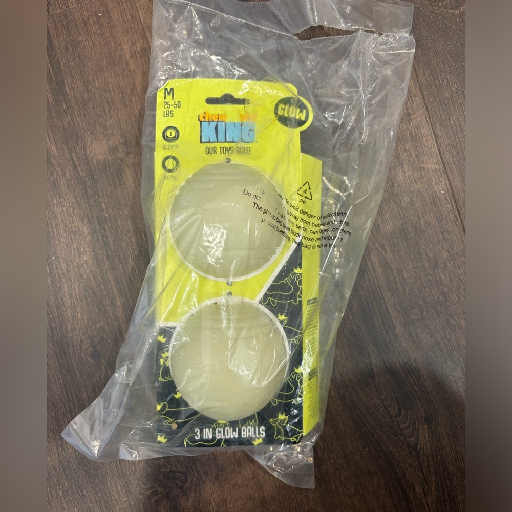 (2 Pack) Glow in the Dark Balls for Pets